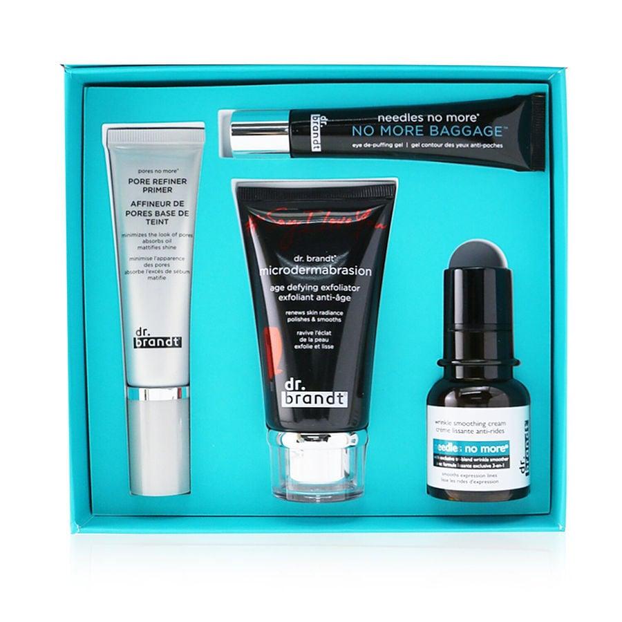 25 Years Of Dr. Brandt Kit: Microdermabrasion 60g+ Wrinkle Smoothing Cream 15g+ Pore Refiner Primer 30ml+ No More Baggage 15g - detoks.ca