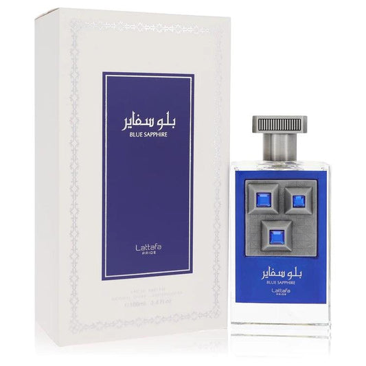 Lattafa Pride Blue Sapphire Eau De Parfum Spray By Lattafa - detoks.ca