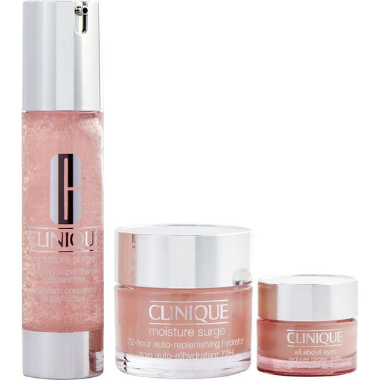 Moisture Surge Best Set: Hydrating Supercharged Concentrate + 72-Hour Auto-Replenishing Hydrator + All About Eyes - detoks.ca