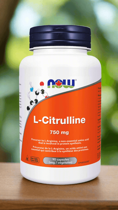 NOW Foods L-Citrulline 750mg (90 Veg Caps) - detoks.ca