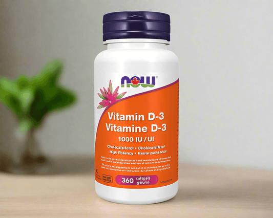 NOW Foods Vitamin D-3 1,000 IU (360 Softgels) - detoks.ca